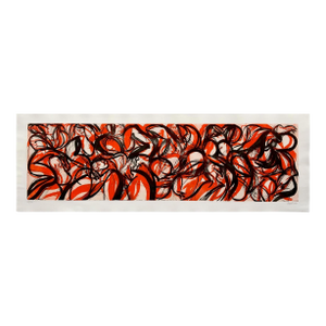 Contemporary Abstract Aquatinte on BFK Rives Paper Painting "20j2g-2020" by Alain Clément