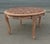 French Circular Carved Coffee Table with Marble Top, 1960s For Sale - Image 6 of 10