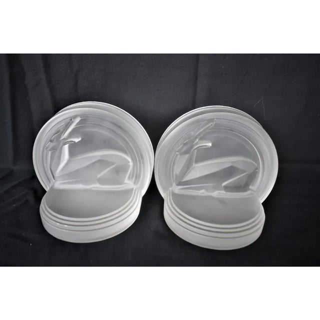 Art Deco Edwin Fuerst Gazelle Satin Glass Bookends - a Pair For Sale - Image 9 of 10