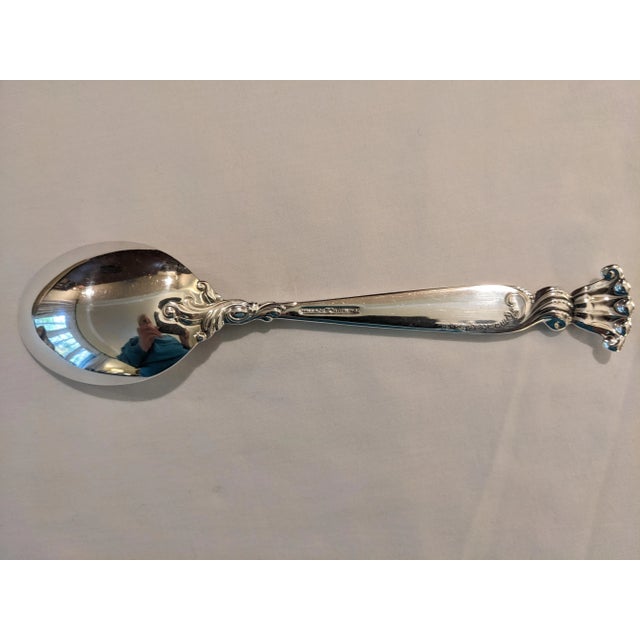 Late 20th Century Sterling Silver Wallace "Romance of the Sea" Tablespoon, No Monogram For Sale - Image 5 of 11