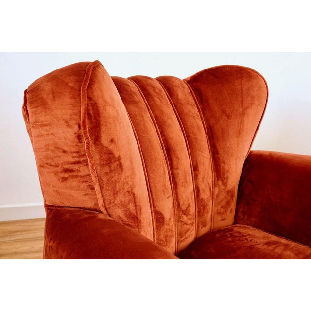 Mid-Century Modern Lounge Chairs with Rubelli Velvet by Isa Bergamo, 1950, Set of 2 For Sale - Image 16 of 18