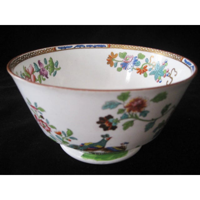 Ceramic Josiah Spode Peacock Bowl - C 1780-1790- England For Sale - Image 7 of 12