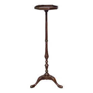 1970s Kittinger Williamsburg Mahogany Plant Stand Candlestand Cw 49