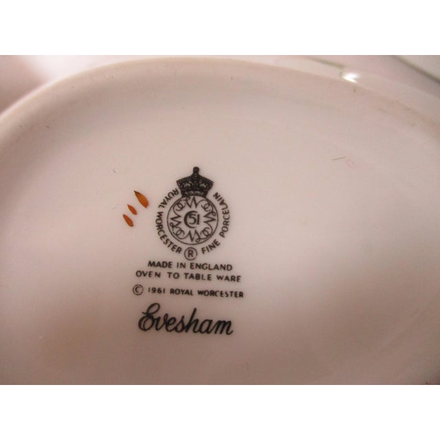 1960s Royal Worcester Oven to Table Porcelain Serving Pieces- 3 Pieces For Sale - Image 6 of 7