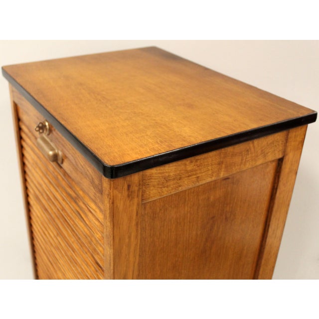 Vintage Filing Cabinet in Oak, 1920s For Sale - Image 15 of 16