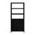Spritely Home Accent Furniture Nora 32 in W. x 72 in. H Wood 3- Tier Etagere Bookcase, Antique Coffee For Sale - Image 4 of 8
