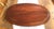 Wood Antique Oval Hand Carved Wood Mahogany Tray With Brass Handles For Sale - Image 7 of 8