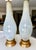 1950s 1950s Large Murano Opalescent Blue Gold Inclusions Table Lamps - a Pair For Sale - Image 5 of 18