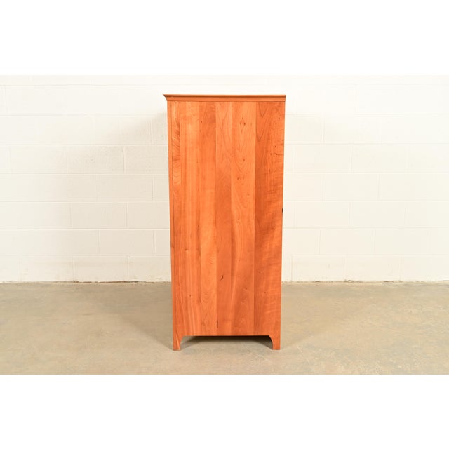 Harden Furniture Arts and Crafts Shaker Solid Cherry Wood Media Cabinet For Sale - Image 16 of 18