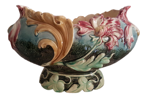 Early 1900's Antique Majolica Centre Bowl