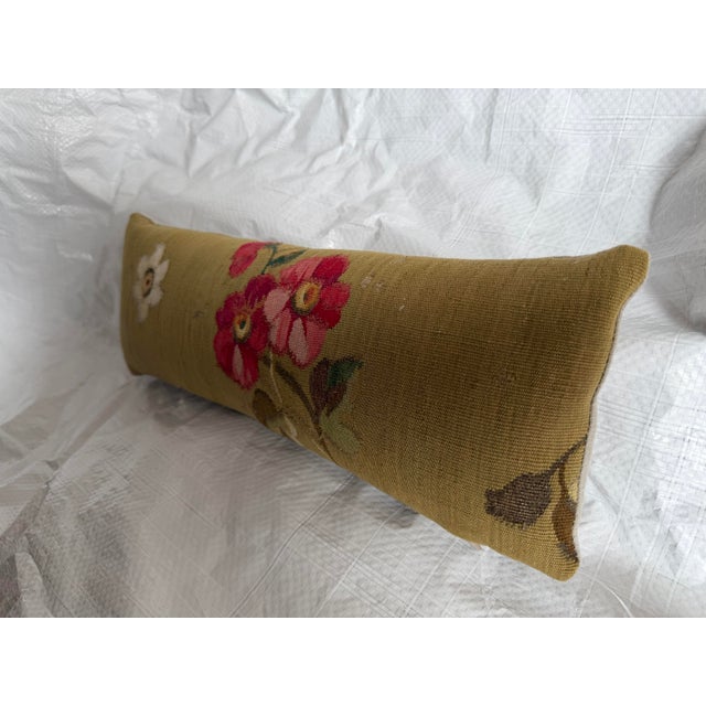 French 19th Century French Aubusson Tapestry Pillow For Sale - Image 3 of 7