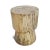 Solid Kokah wood block round stool / side table with multiple stunning tones. Each is beautifully unique with variations...