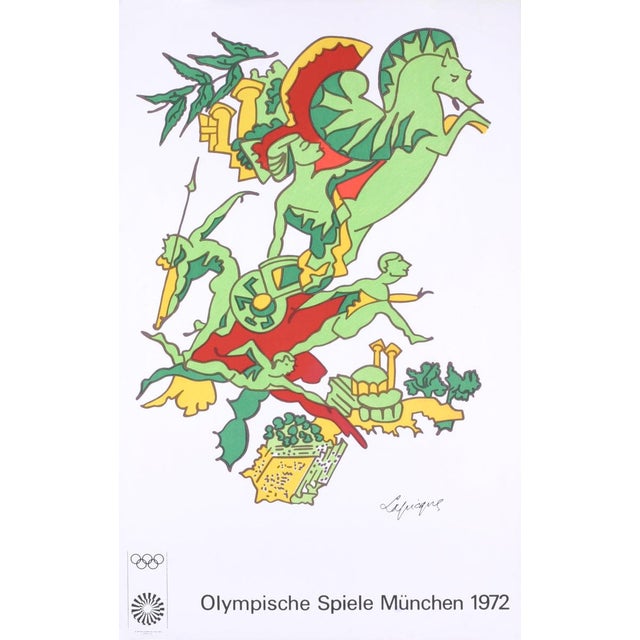 Artist: Charles Lapicque Title: Olympics 1972 Year: 1972 Signed: No Medium: Lithograph Paper Size: 40.25 x 25.25 inches (...