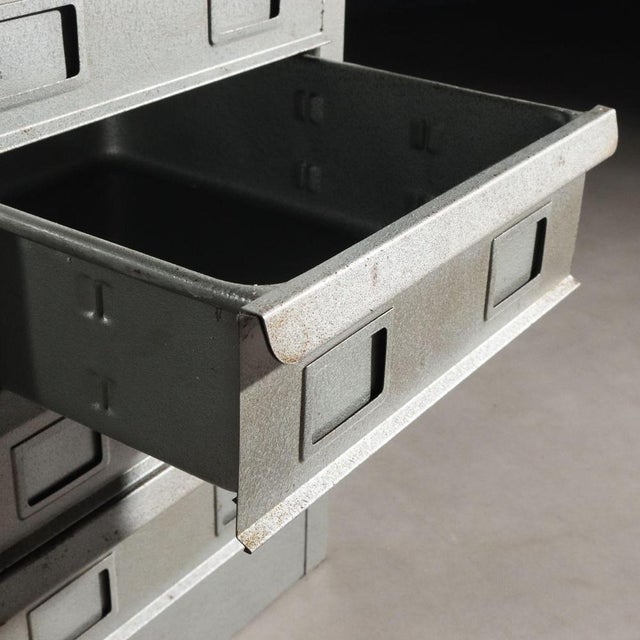 Metal Industrial Filing Cabinet, 1960s For Sale - Image 7 of 11