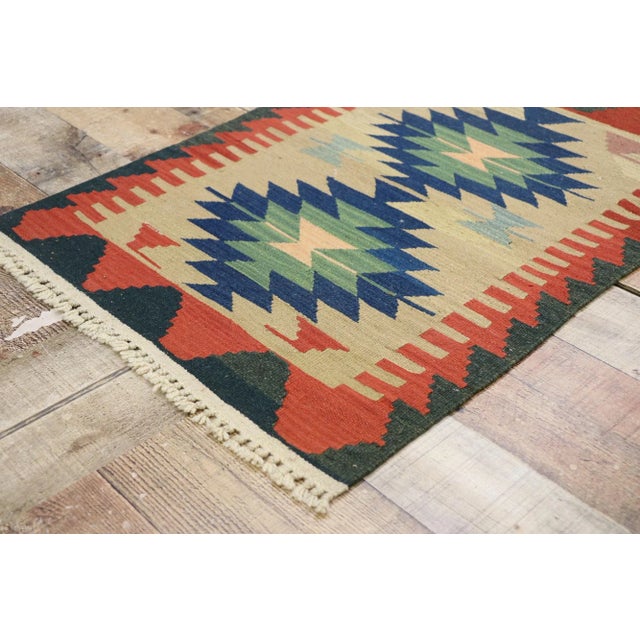 Vintage Persian Shiraz Kilim Rug - 02'00 X 02'10 For Sale In Dallas - Image 6 of 9