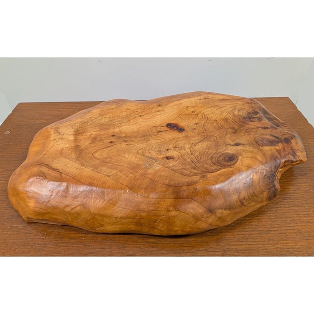 Hand Carved Root Wooden Bowl For Sale - Image 4 of 7