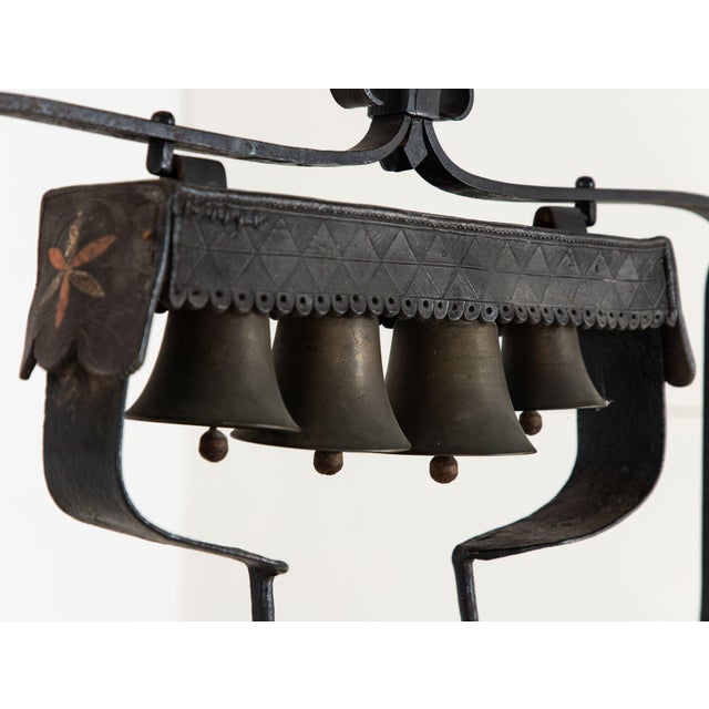 Wrought Iron Latten Bell Stand, Three Tier, English Late 19th C. For Sale - Image 17 of 18