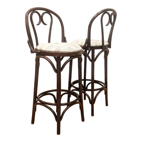 Thonet Bentwood Bar Stools Sweetheart Style