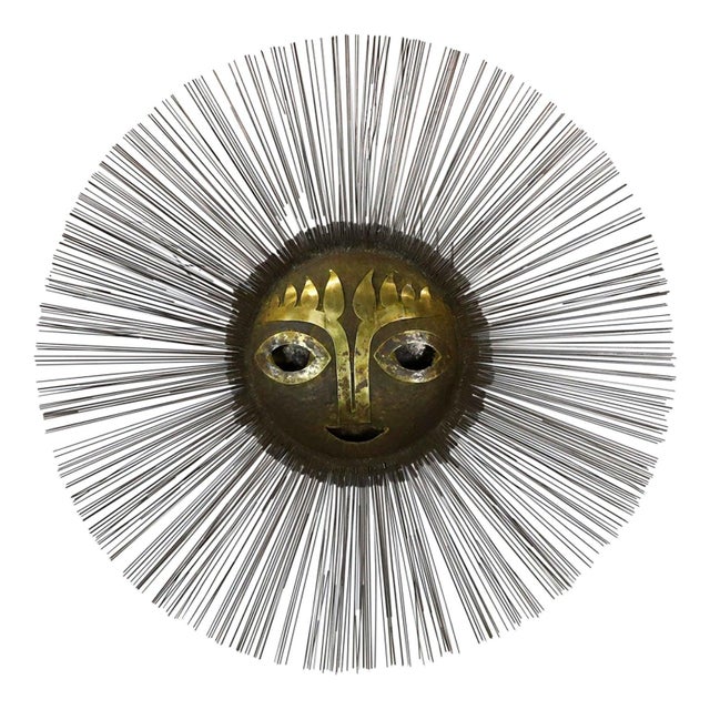 1970s Monumental Surreal Brutalist Sun Sculpture in Brass and Bronze by Emaus For Sale - Image 13 of 17