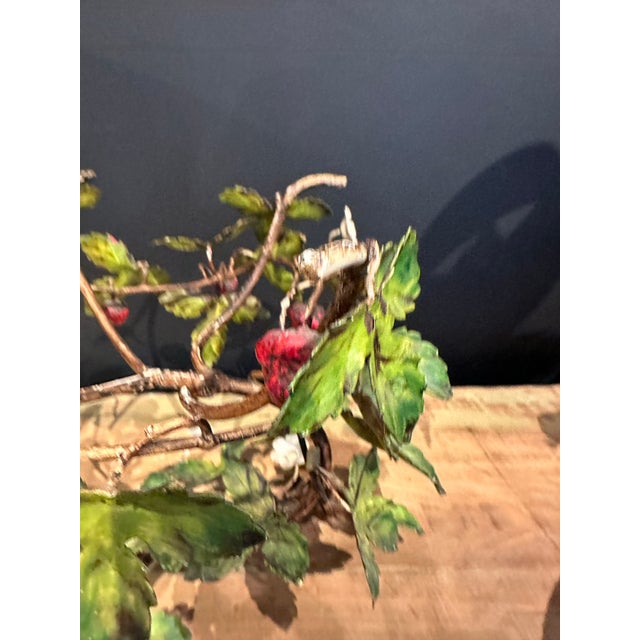 1940s Tole Ware Strawberry Bowl Stand For Sale In Boston - Image 6 of 8