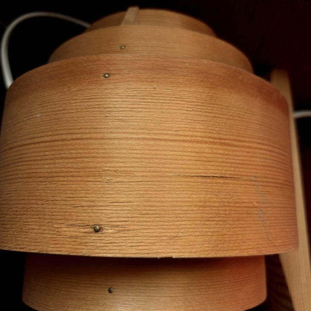 Pine Veneer Wall Lamp V327 by Hans-Agne Jakobsson for Ellysett, Sweden, 1960s For Sale - Image 9 of 10