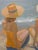 Two Sun Hats - Ladeis at the Beach in the Summer Sun For Sale - Image 4 of 5