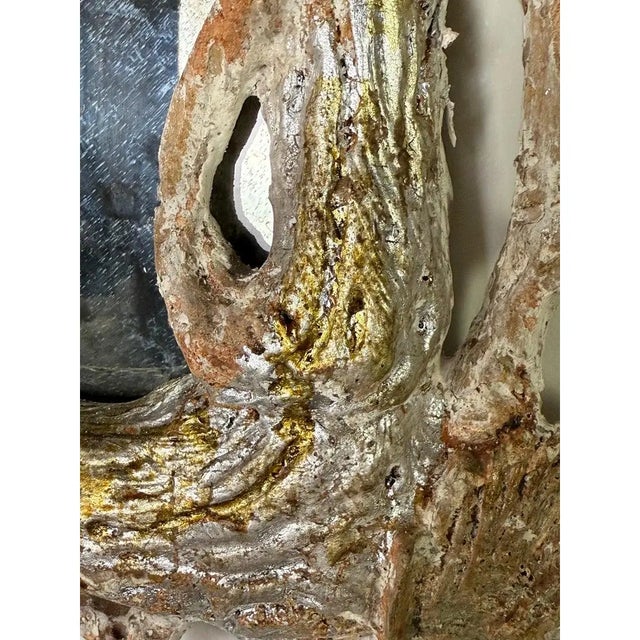 Monumental Silvered Carved Vine Mirror For Sale - Image 9 of 11