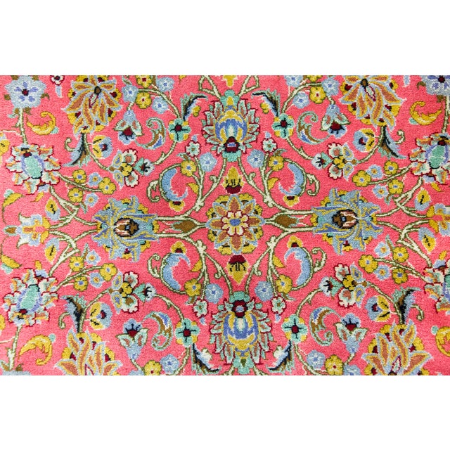 Textile Late 20th Century Persian Qum Rug For Sale - Image 7 of 14