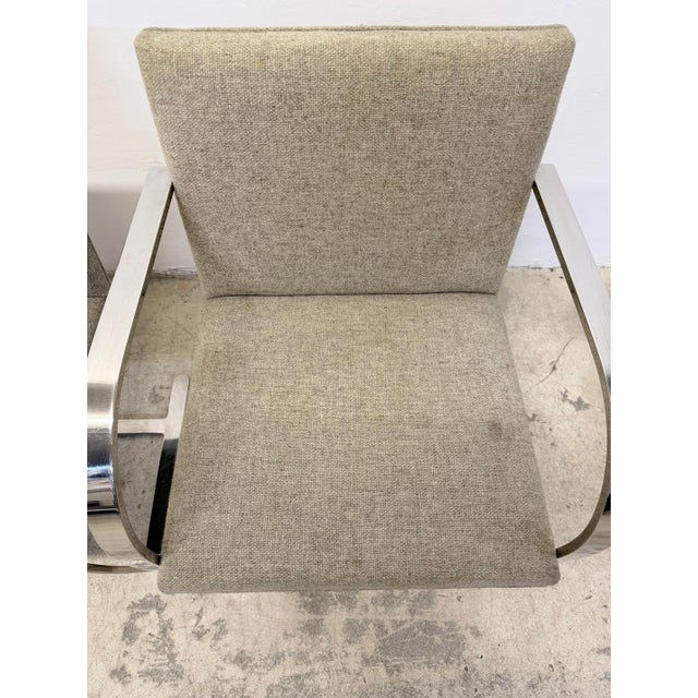 Mie Van Der Rohe Flat Bar Brno Chairs for Knoll - Set of Two For Sale - Image 11 of 17