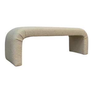 Custom Made Waterfall Bench in Sherpa