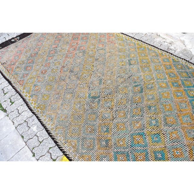 1960s 1960s Handmade Anatolian Vintage Kilim Rug For Sale - Image 5 of 7