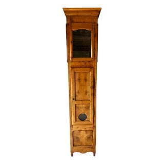 Antique Early 19th Century French Cherrywood Grandfather Clock Case For Sale