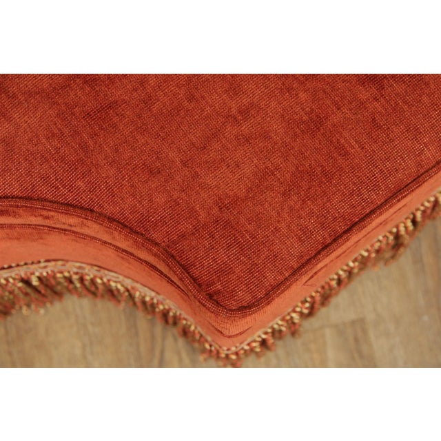 Early 21st Century Massoud Furniture Custom Upholstered Ottoman For Sale - Image 10 of 13