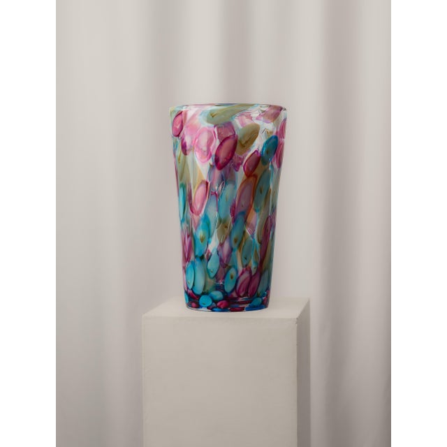 Murano Glass Vase from Pino Signoretto, 1990 For Sale - Image 4 of 4
