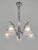 Art Deco Degue French Art Deco Chandelier 1930s - Stepped Geometric Frosted Glass For Sale - Image 3 of 11