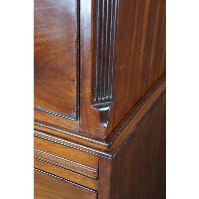 Antique American Chippendale Mahogany Chest on Chest Highboy Dresser For Sale - Image 14 of 17