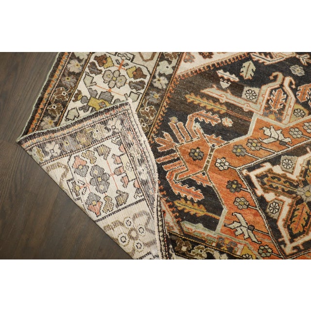 Textile Gallery Size Geometric Antique Persian Bakhtiari Rug - 5'7" x 13' For Sale - Image 7 of 10