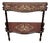Vintage Italian Rococo Marquetry Fruitwood Console Hall Table For Sale