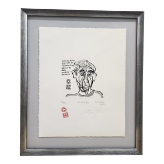 Leonard Cohen "One Little Guy" Framed Original Print For Sale