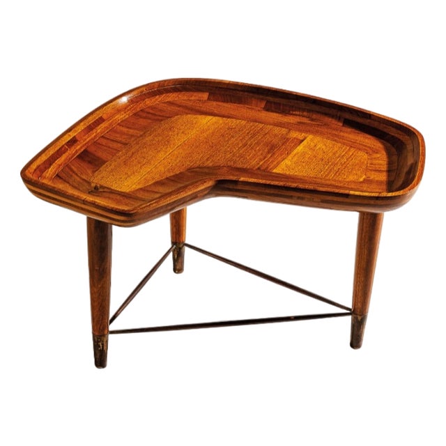 Vintage Coffee Table in Walnut by Giorgio Raponi, 1950s For Sale