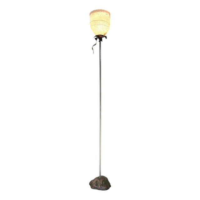Bronze Floor Lamp by Tom Kater For Sale