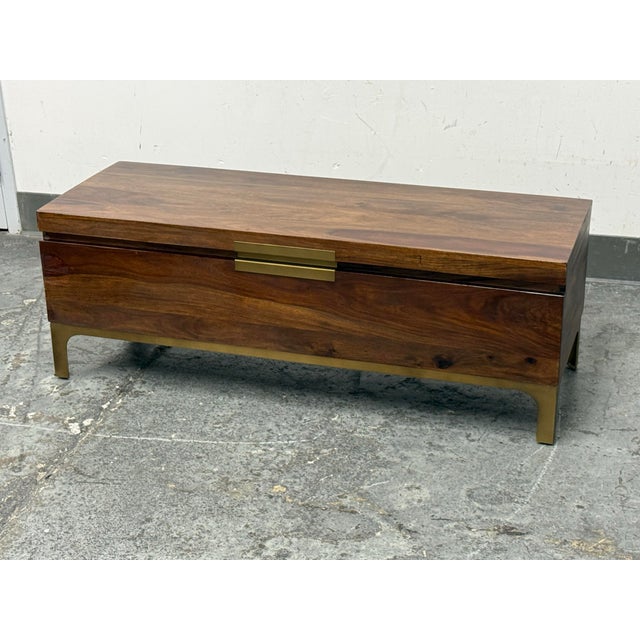 2020s Crate & Barrel Jada Trunk For Sale - Image 5 of 12