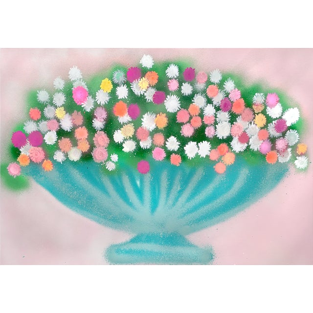 Mini Aster Flowers No. 1 Contemporary Painting by Susan Havens For Sale