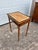 Brass French 19th Century Louis XVI Mahogany Leather Top Side Table For Sale - Image 8 of 12