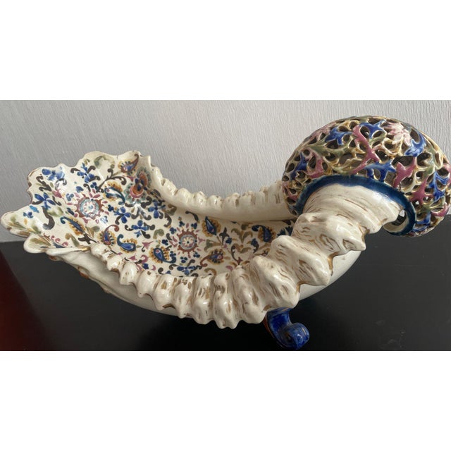 Fischer Budapest Majolica Jardinière Centerpiece Hungarian Art Pottery 19th C For Sale - Image 17 of 18