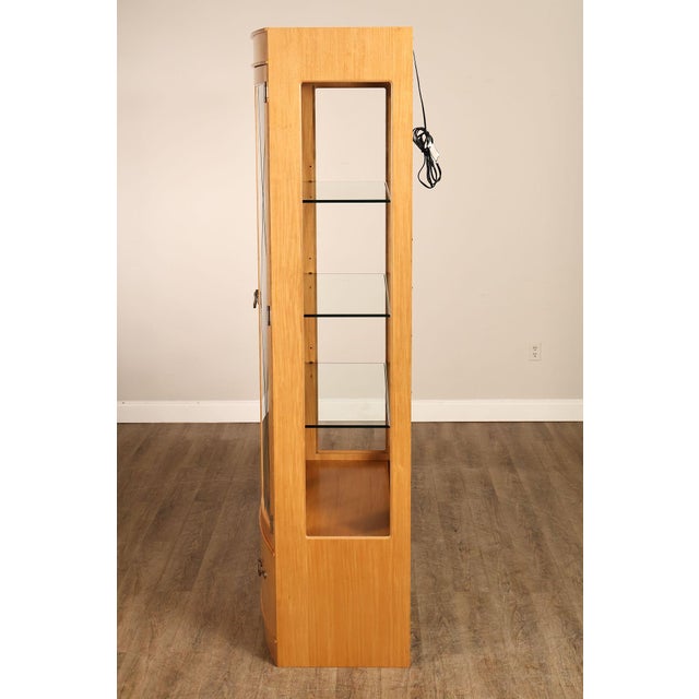 Thomasville Bogart Collection Bow Front Curio Display Cabinet For Sale - Image 18 of 18