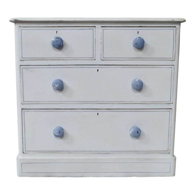 Victorian Painted Chest of Drawers, 1890s For Sale