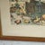 Framed antique engraving depicting a captivating landscape scene.