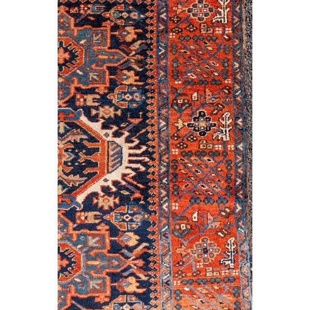 Early 20th Century Early 20th Century Persian Oriental Heriz or Karaja Rug, 58x69 For Sale - Image 5 of 18