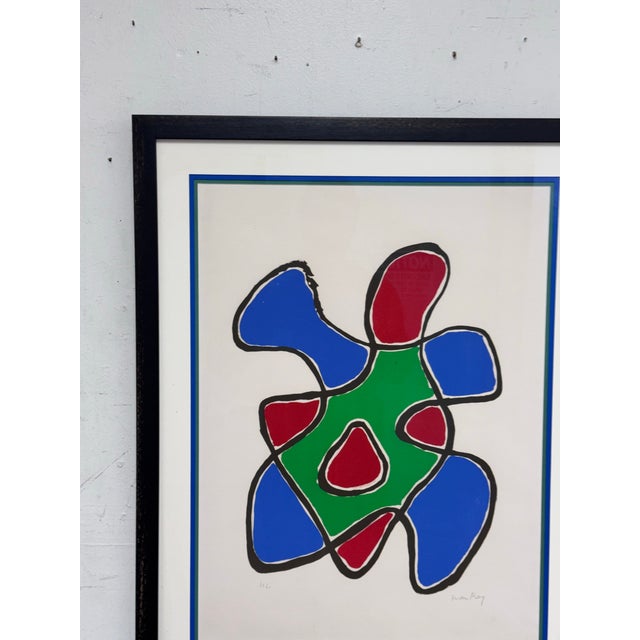 Printmaking Materials Circa 1968 Man Ray “Due Figure” Lithograph, Signed For Sale - Image 7 of 12